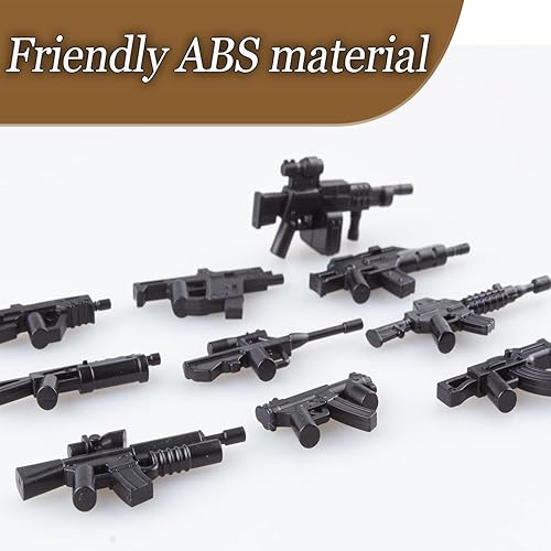 Miniatura 2 de Paquete de armas, juego de juguetes militares, modelo de bloques de construcción para figuras de soldado, equipo del ejército, piezas y accesorios