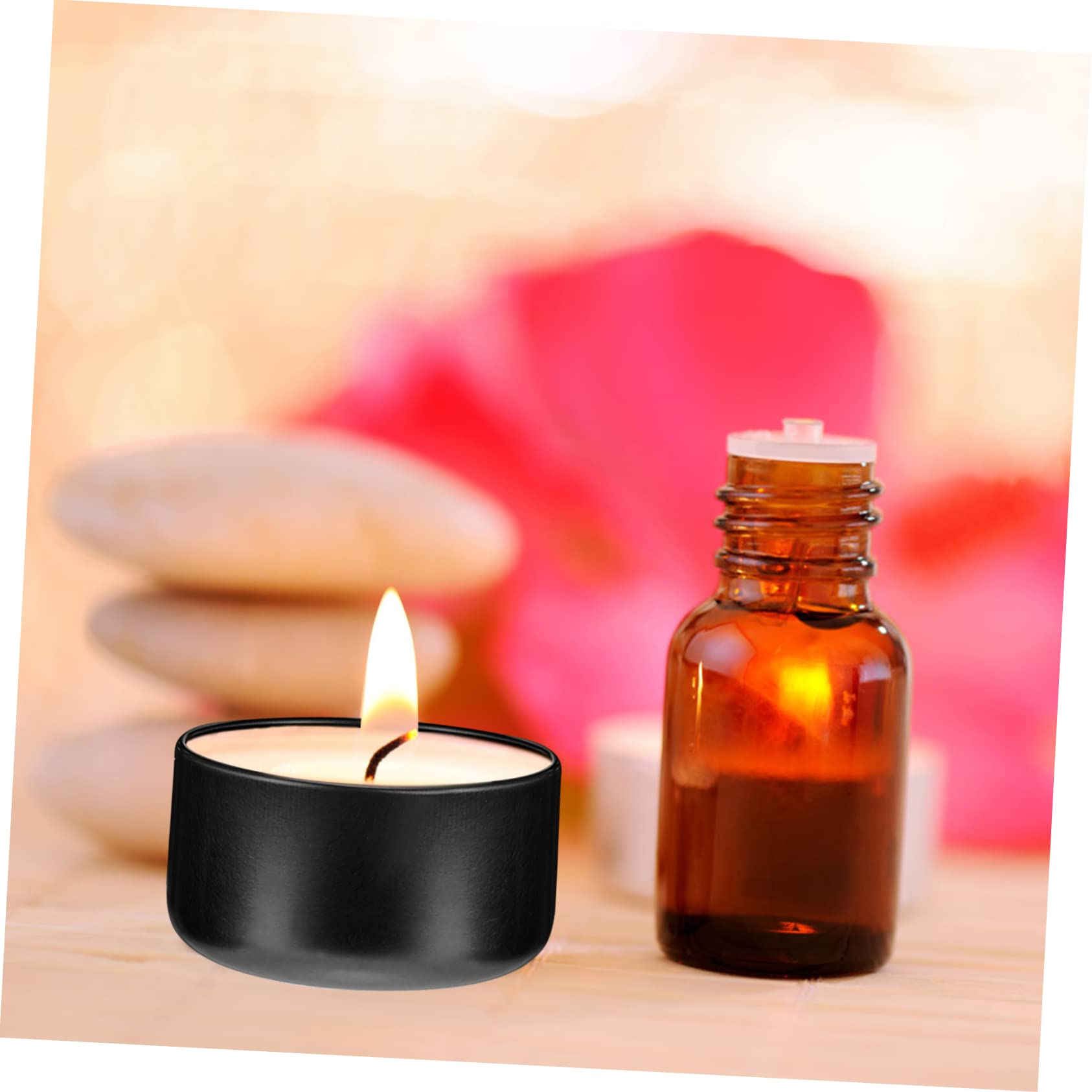 TEHAUX 12pcs Metal Candle Containers Round Travel Tins for Candle Making Jars Seamless Design for Crafting and Storage