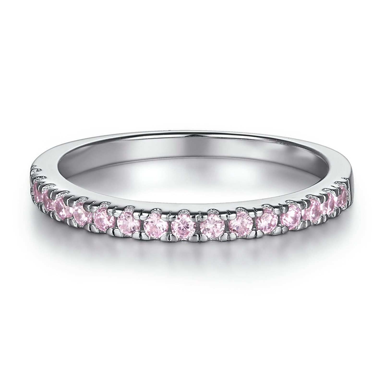 Anelli da donna in argento, regalo economico, set di due anelli in argento Sterling, per San Valentino