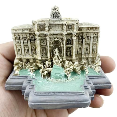Miniatura 5 de Fontana De Trevi, Roma, Italia, Resina, Artesanía, Recuerdos, Escritorio, Coleccionable, Adorno De Mesa, Edificios, Decoración Del Hogar, Accesorios De Regalo