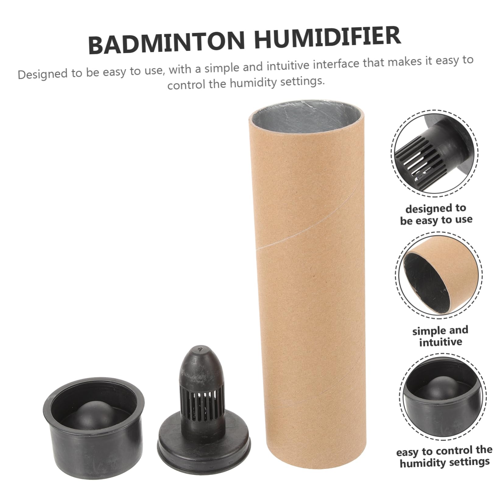 Mikikit Professional Shuttlecock Humidifier Multi Use Shuttlecock Smoker for Daily Maintenance Compact Design for Badminton Players Durable Humidifying Tool to Enhance Performance