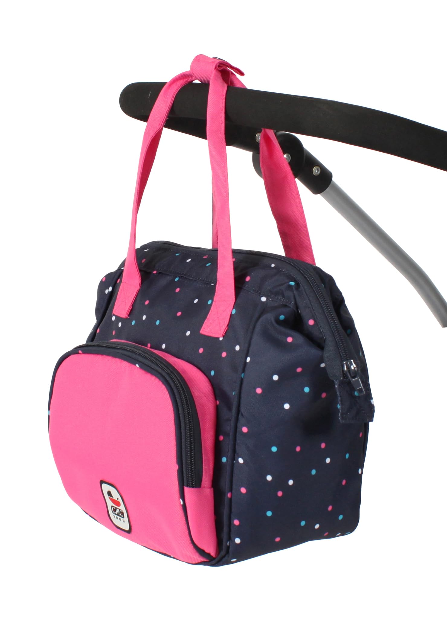 Bayer Chic 2000 Sac à Langer pour poupée - Sac à Langer pour poupée - Accessoire de poupée - Confettis - Rose
