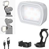 NEEWER Basics Magnetic Auxiliary Light Compatible with DJI OSMO Pocket 3 Gimbal Cam Creator Combo, 1.3W USB C Rechargeable Plastic Mini LED Fill Light Attachment for Selfie Vlog Video Recording, M21