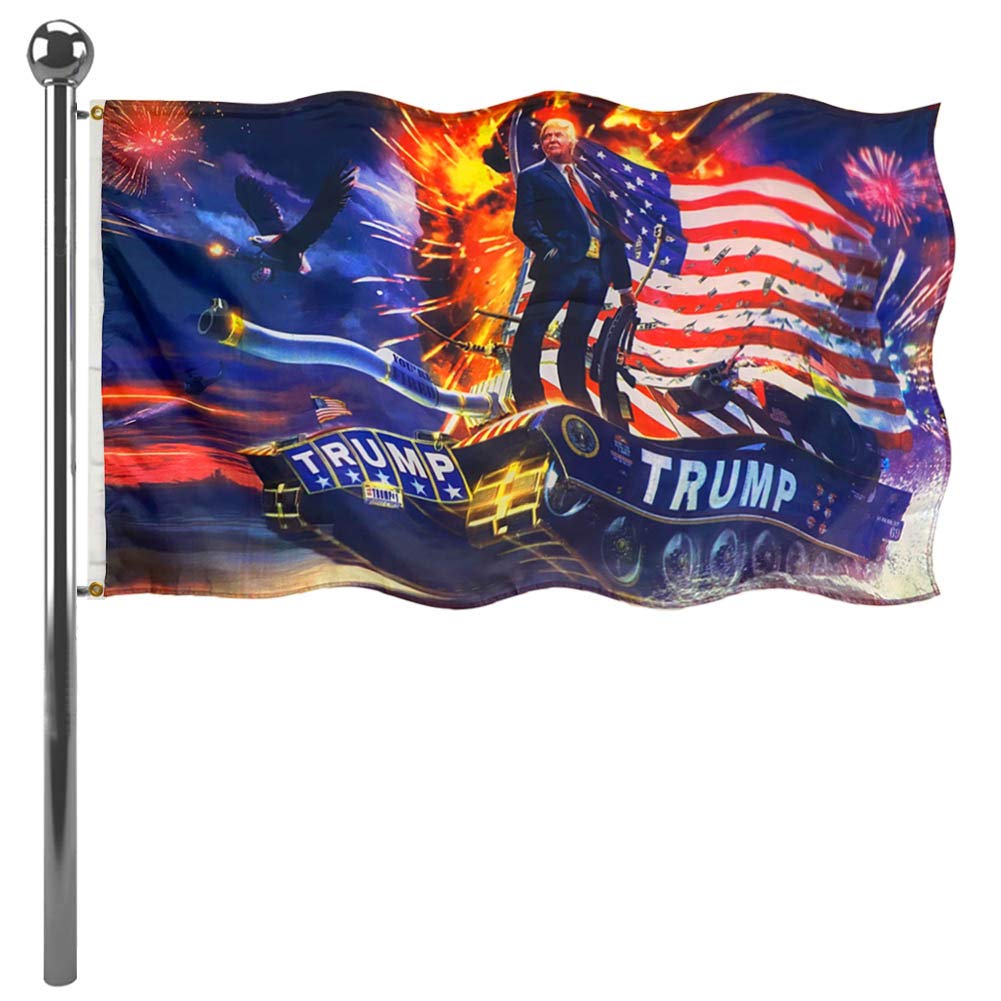 Jayus Double Sided US Marine Corps Military Flags 2x3 FT Outdoor - Vivid Colors 220D Marine Corps Flag Banner with 2 Grommets