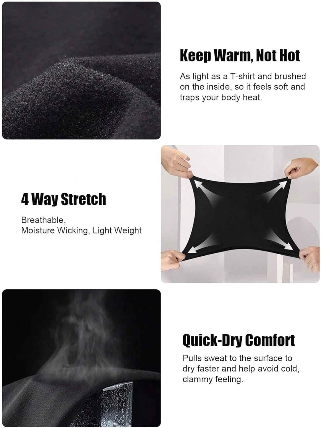 Boy's Long Sleeve Athletic Base Layer Compression Underwear Shirt Tights Set KidsThermal Underwear Set - Image 3