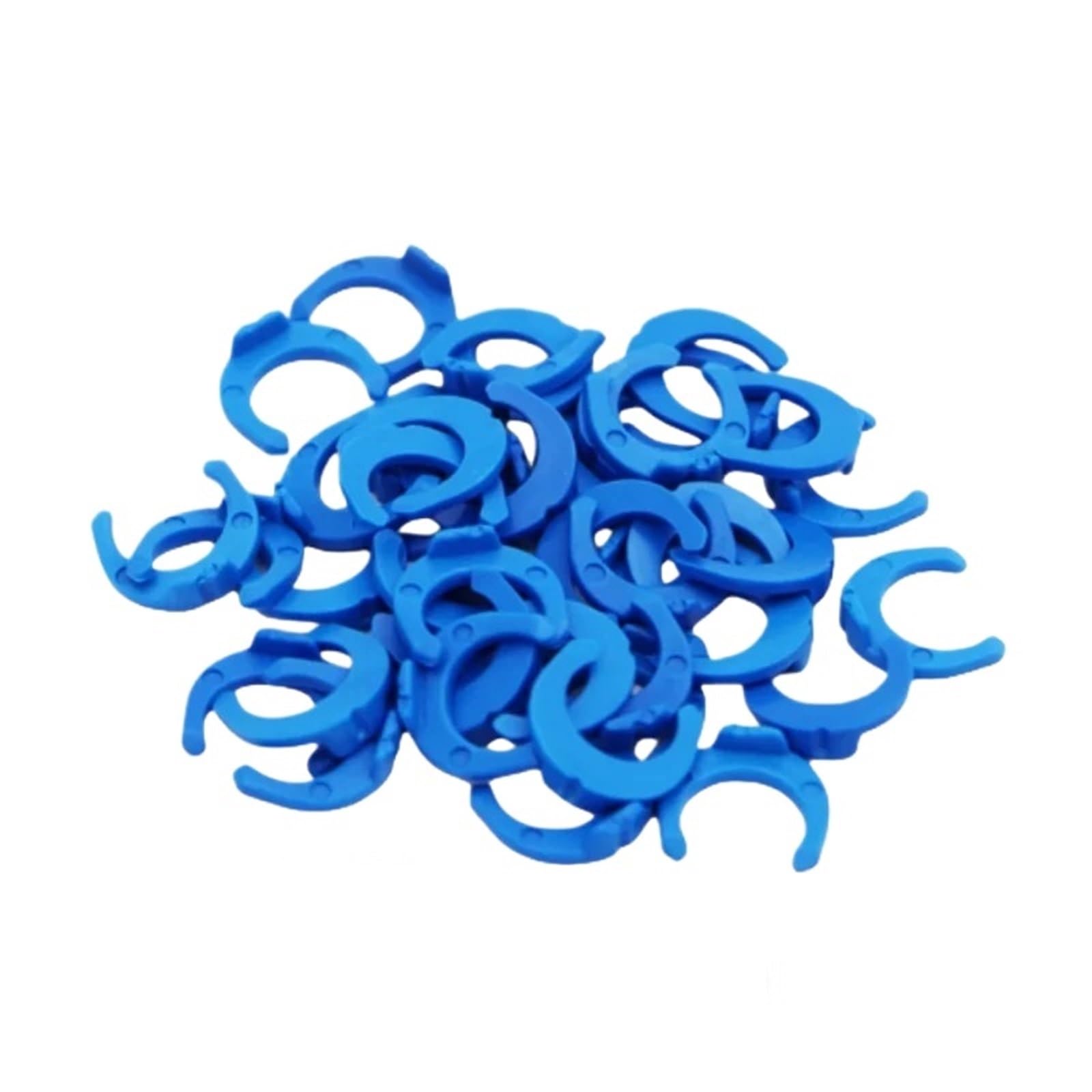 Tee Type 6.5mm 9.5mm OD to 1/4" 3/8" Male Quick Connect Push in to Connect Water Tube Fitting for RO Reverse Osmosis Filter(Blue Clip 1I4-10Pcs)