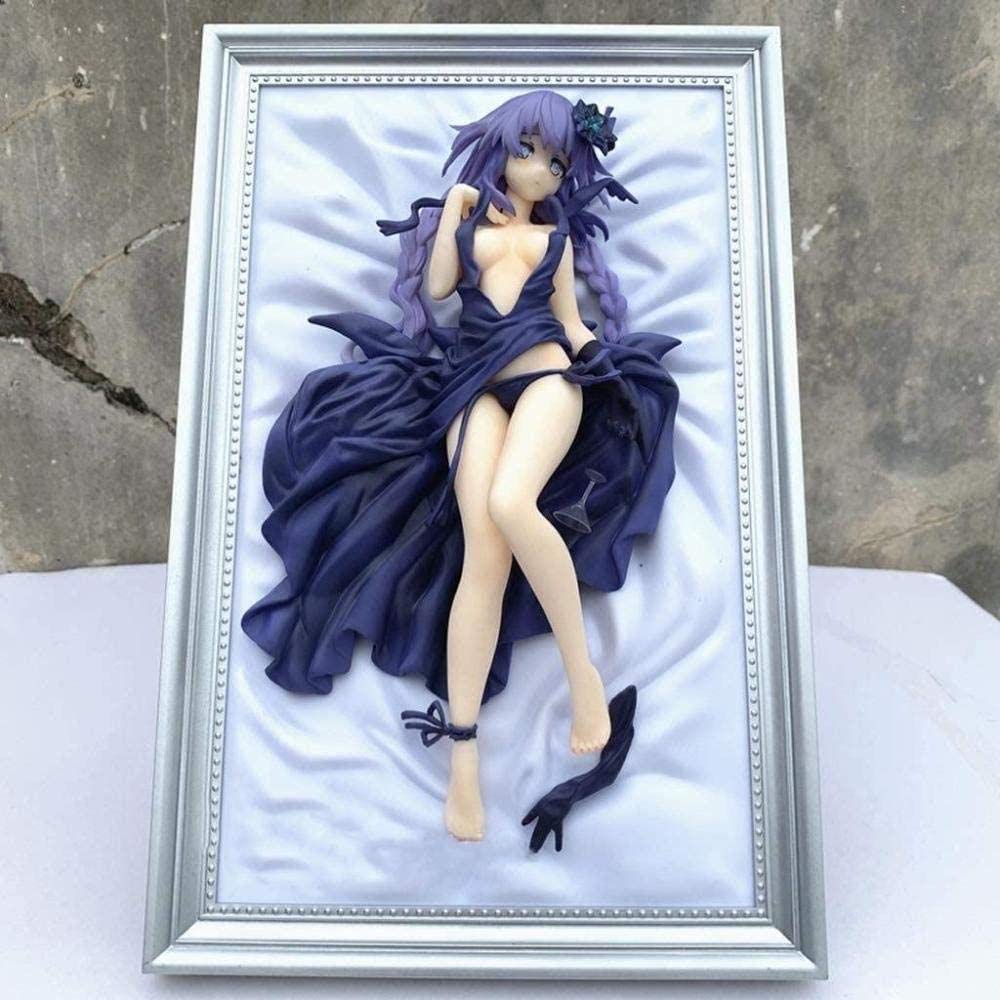 No Scultura Regalo Decorazione Giocattolo Statua Artigianale Hyperdimension Neptunia Figure Cuore Viola Sega Neptune PVC de Haute Matériel