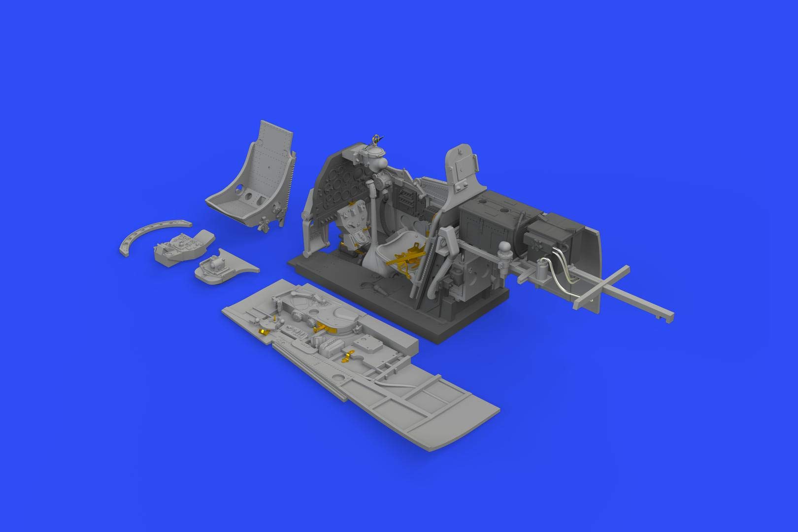 EduardEDB648489 Brassin 1:48-P-51D-5 Cockpit