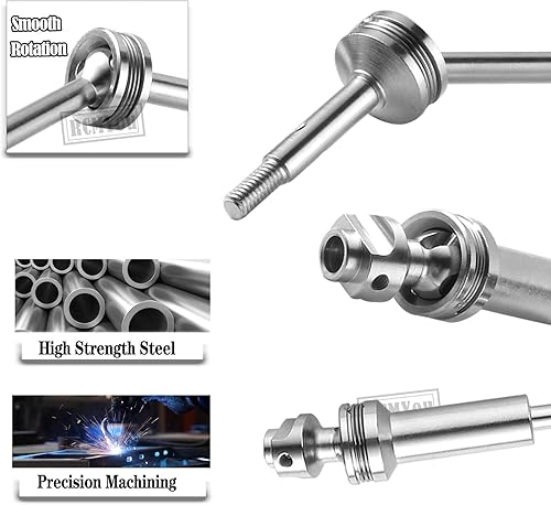 Miniatura 5 de RC Upgrades Part para 110 Slash 2WDStampede 2WDRustler 2WDBandit 2WD, eje de transmisión RC CVD ejes y tensores de aleación Camber Links, rojo