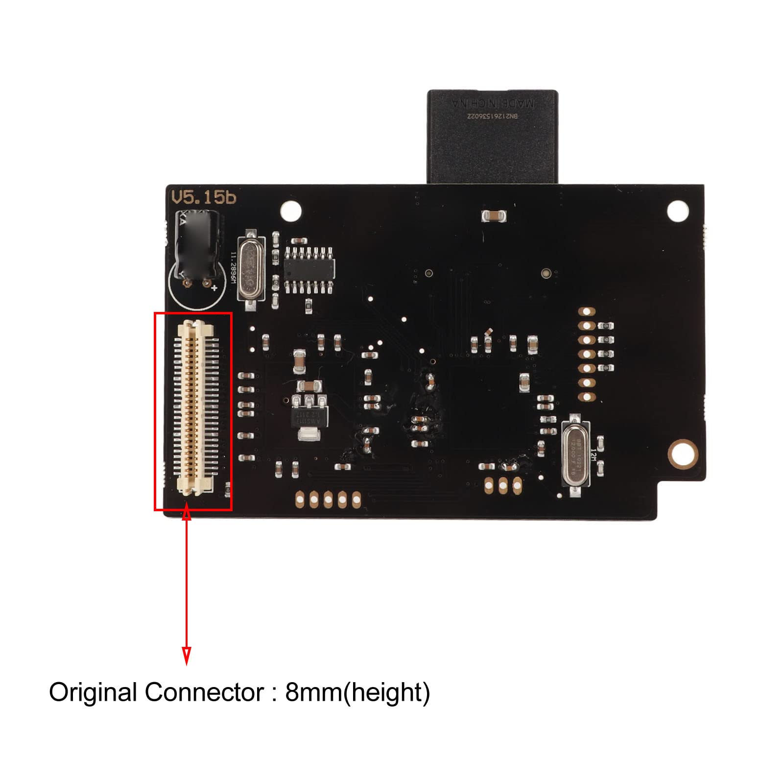 Focket Scheda di Simulazione unità Ottica, Versione V5 15b Ad Alte Prestazioni per Scheda unità Ottica GDEMU, Dreamcast con Dissipatori di Calore per di Memoria da 64 GB per Dreamcast