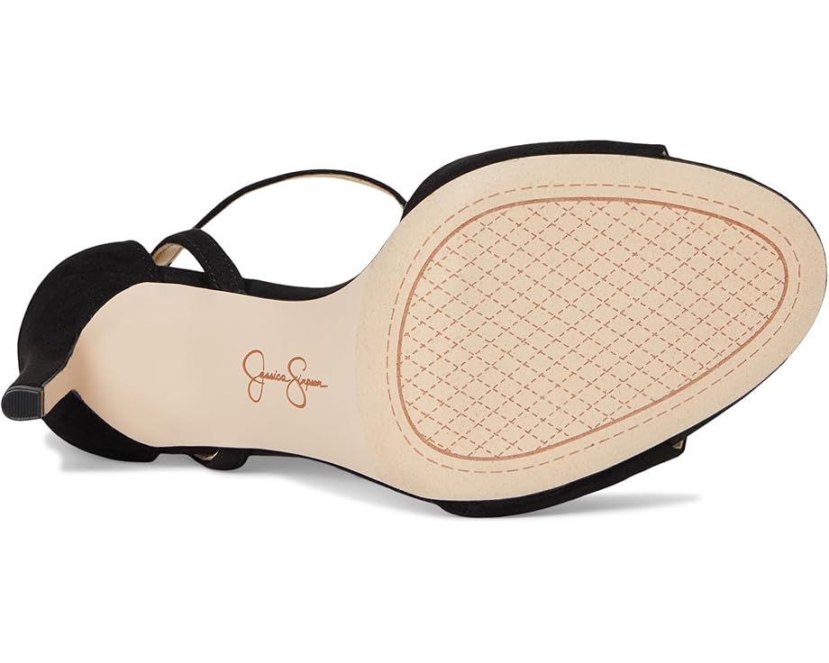 Jessica Simpson Jetser Chain Medallion Heeled Sandals - Bottom View