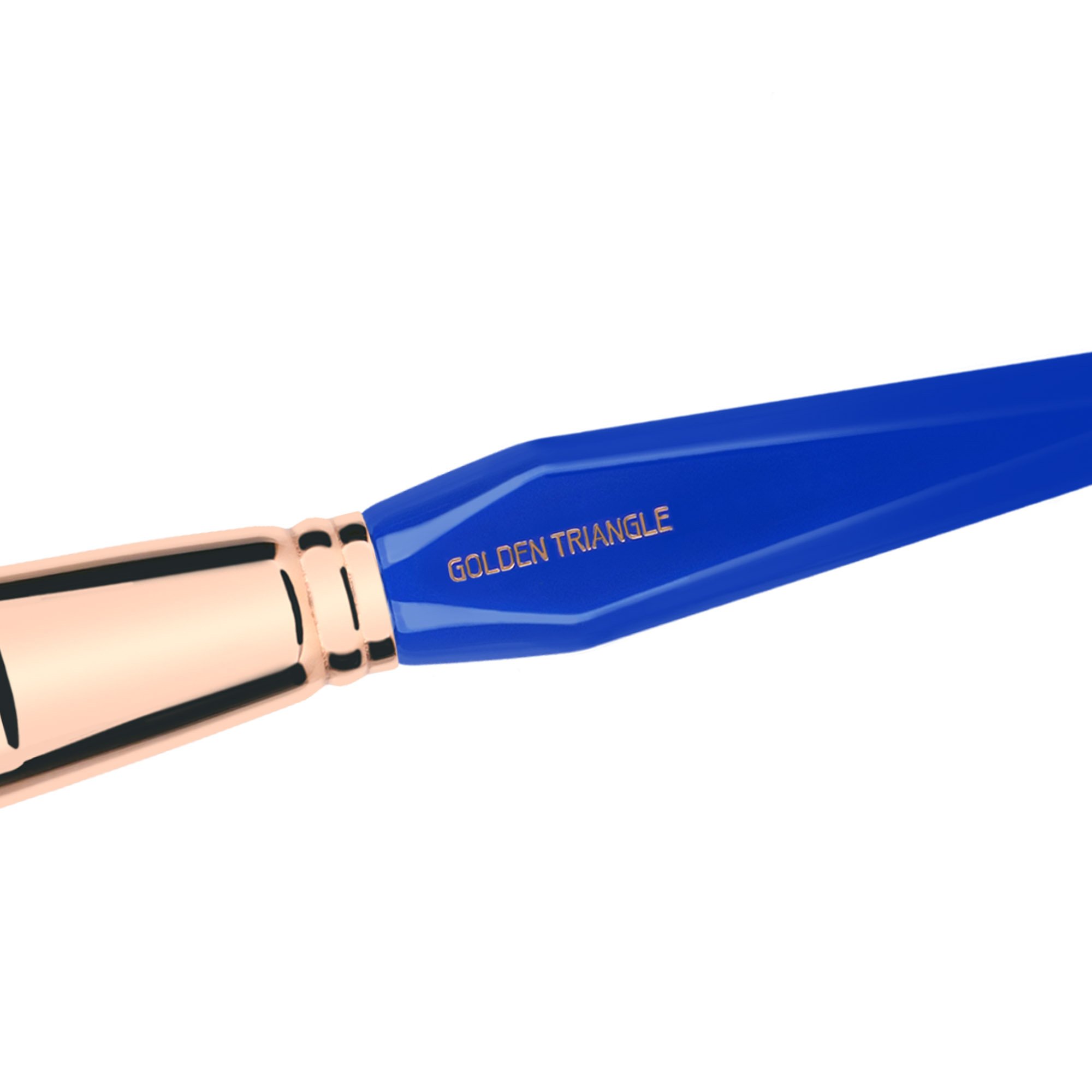 Bdellium Tools - Pennello professionale per trucco, serie triangolo dorato - Duo Fibre Powder 985