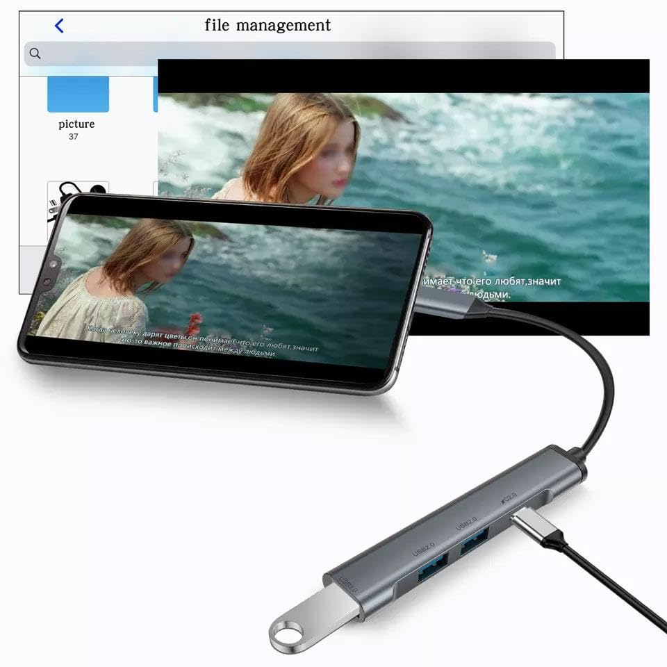 Amazon.com: USB C Adapter 4-in-1 Hub PD Type-C Charger Port
