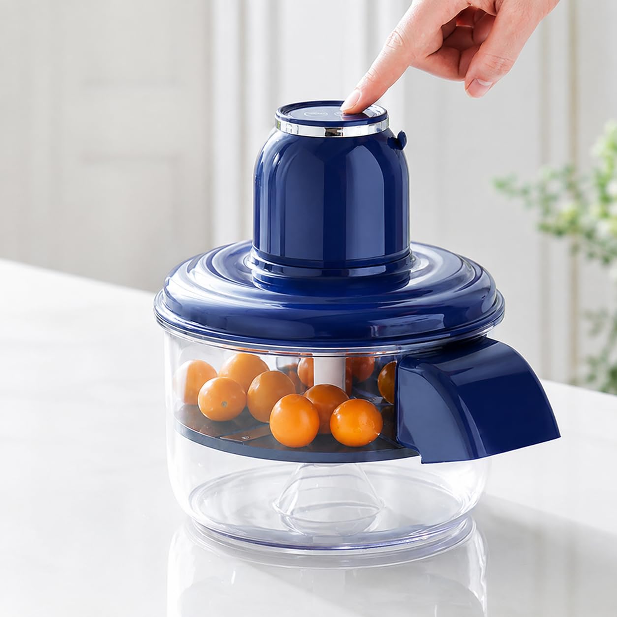 Éplucheur de Fruits électrique Automatique, Outil de Cuisine Rotatif à Grande Vitesse de 50W avec Batterie Rechargeable de 1300mAh pour Les Raisins d'ail, Conception sans Fil compacte pour Le Camping