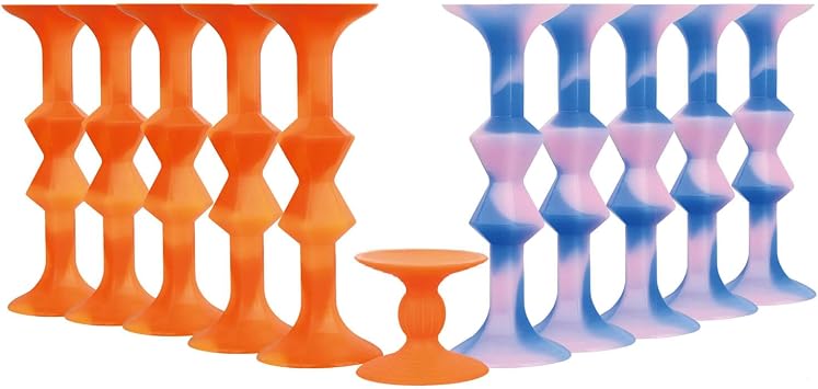 11Pcs Diamond Styled Valentines Day Silicone Suction Cup Dart Game Pictionary Game for Family Party Mix Color