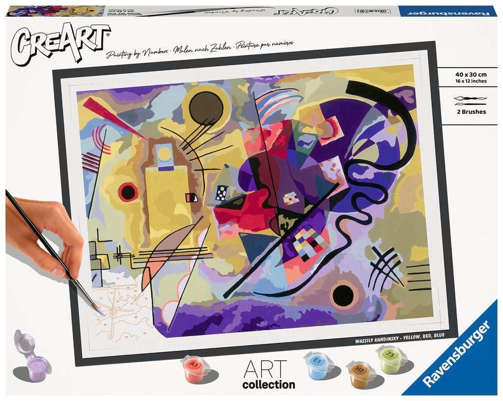 Ravensburger - CreArt ART COLLECTION Kandinsky: Giallo, rosso, bl...