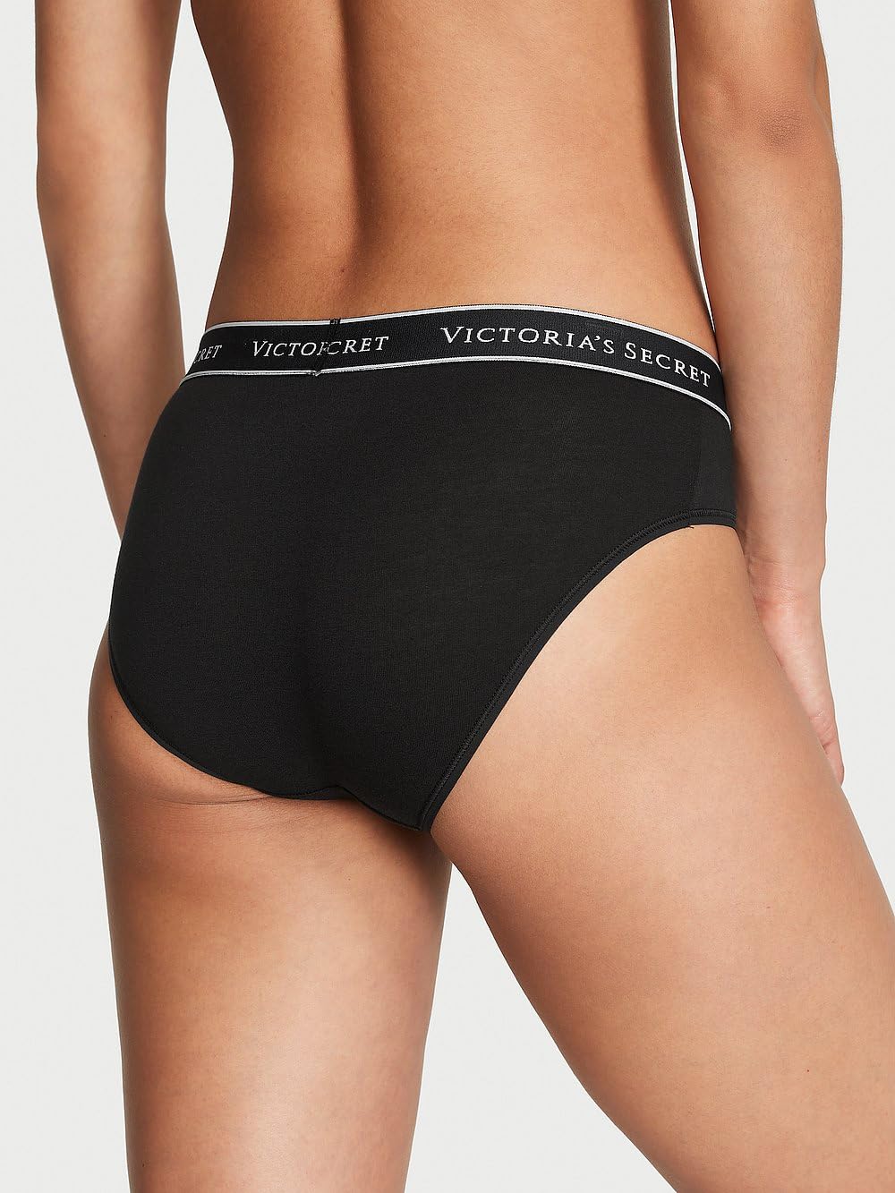 Victoria's Secret Biancheria intima da donna in cotone con logo, mutandine a copertura moderata per donne, confezione multipla (XS-XXL)