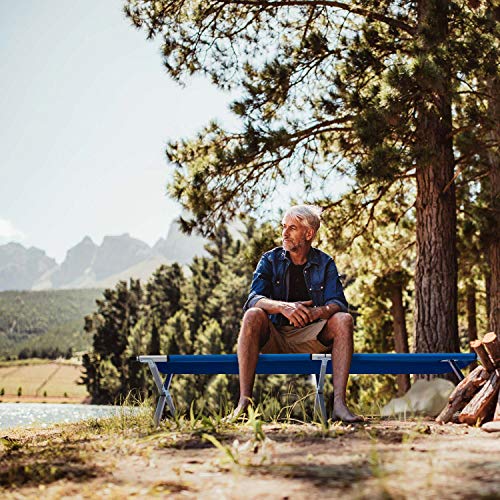 GOODS+GADGETS Faltbares Army Feldbett aus Aluminium - klappbares Campingbett & Gästebett – Bild 6