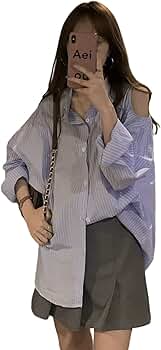 Amazon | [Ksila] オフショルダー ドロップショルダー ブラウス 肩出し