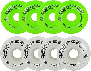 Labeda Roller Hockey Wheels Gripper Green/White 74A 76A 76mm 80mm Hilo