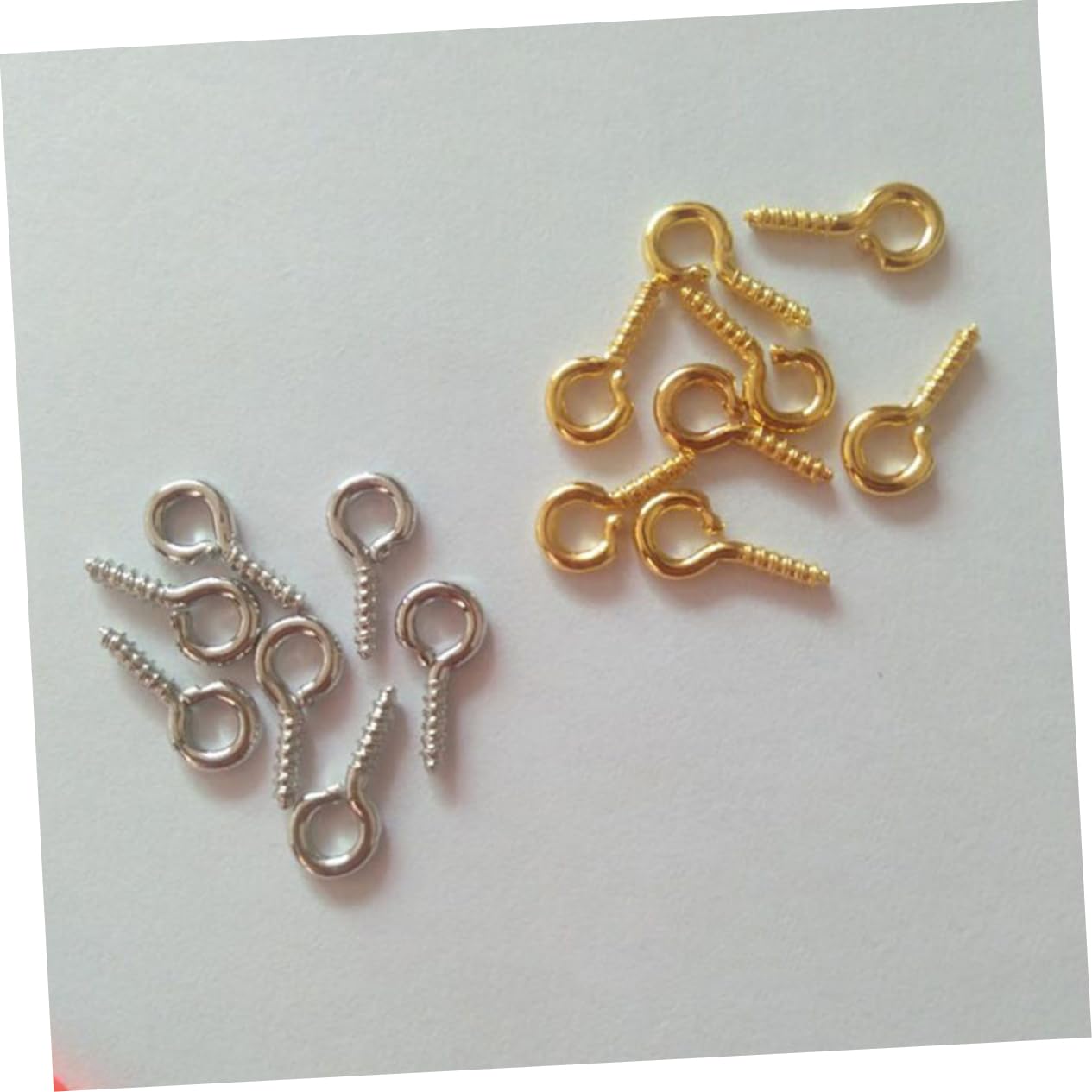 HOUDERCO Ergonomic Sheep's Eye Screws 10mm Mini Screw Eye Pins for Creative Jewelry Crafting