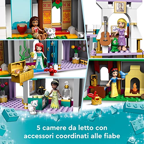 Disney Princess Il Grande Castello delle Avventure, Edificio da Costruire a 4 Piani, Giochi per Bambini e Bambine con Mini Bamboline delle Principesse come Ariel, Rapunzel e Biancaneve 43205 - Lego - Immagine 5
