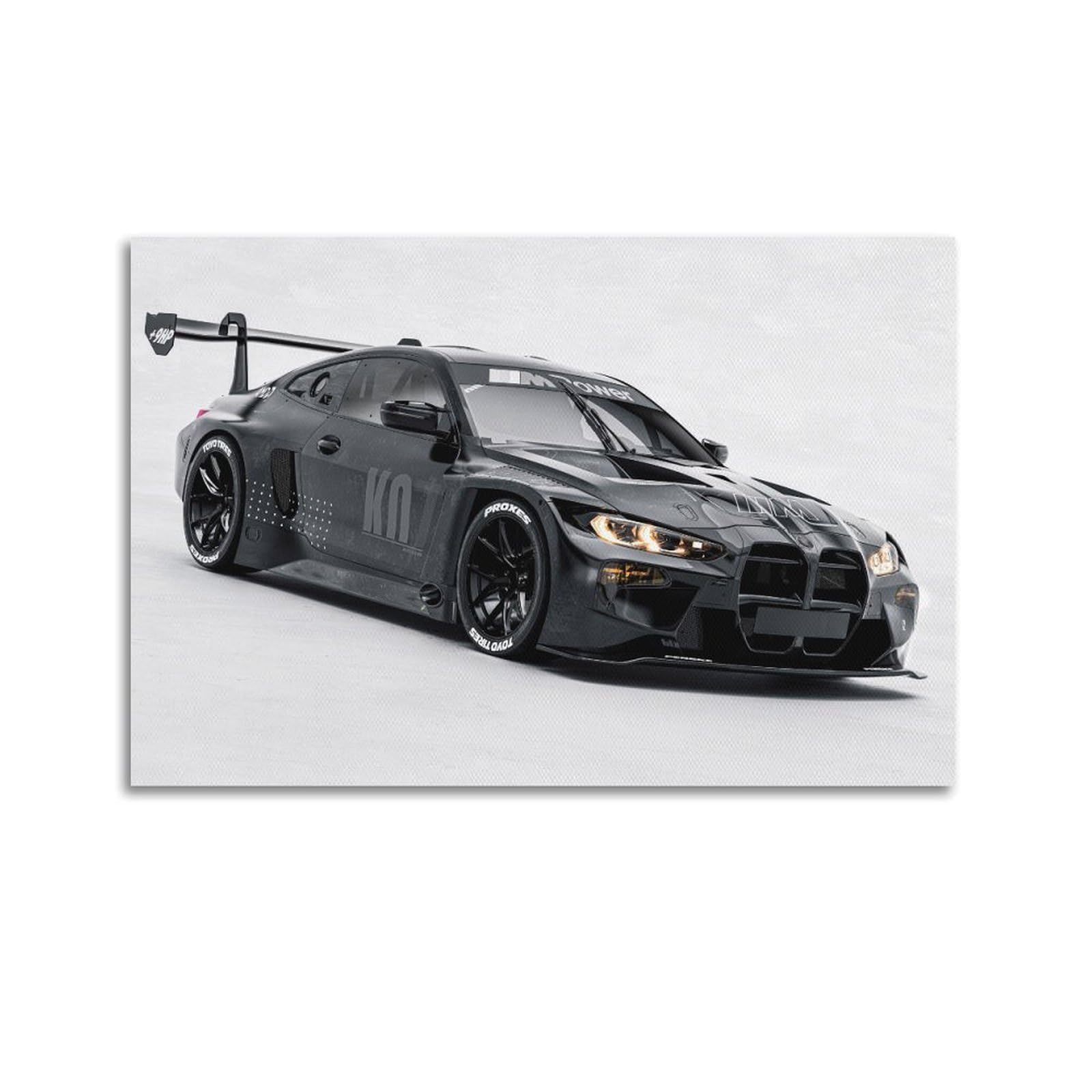 LADV Race Car Poster for M4 G82 GT3 Sports Car Decorative Painting Canvas Wall Artworks Picture 20x30inch(50x75cm)