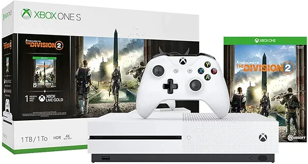 Xbox One S 1TB Console - Tom Clancy's The Division 2 Bundle (Discontinued) (Renewed)