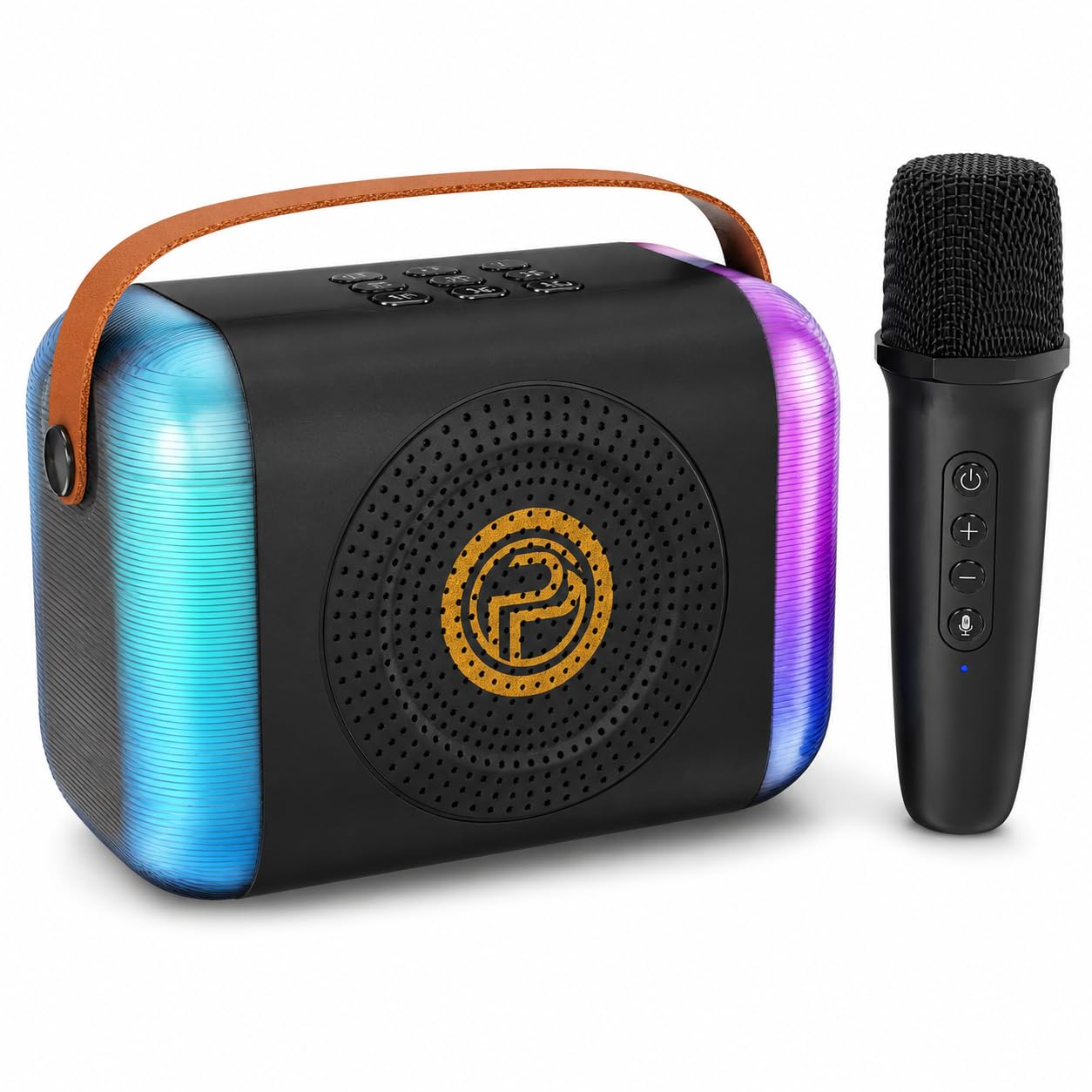 UNICRON Karaoke Speaker with Mic, Mike for Kids & Adults - Rechargeable Karaoke Mic & Bluetooth Speaker Set, Dynamic Lights Birthday Gift, Home & Travel-image-23
