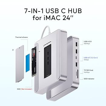 【おだんごさん専用】iMac 24-inch Amazon | PULWTOP 6 in 1 USB C ハブ iMac 24インチ 2021/2023
