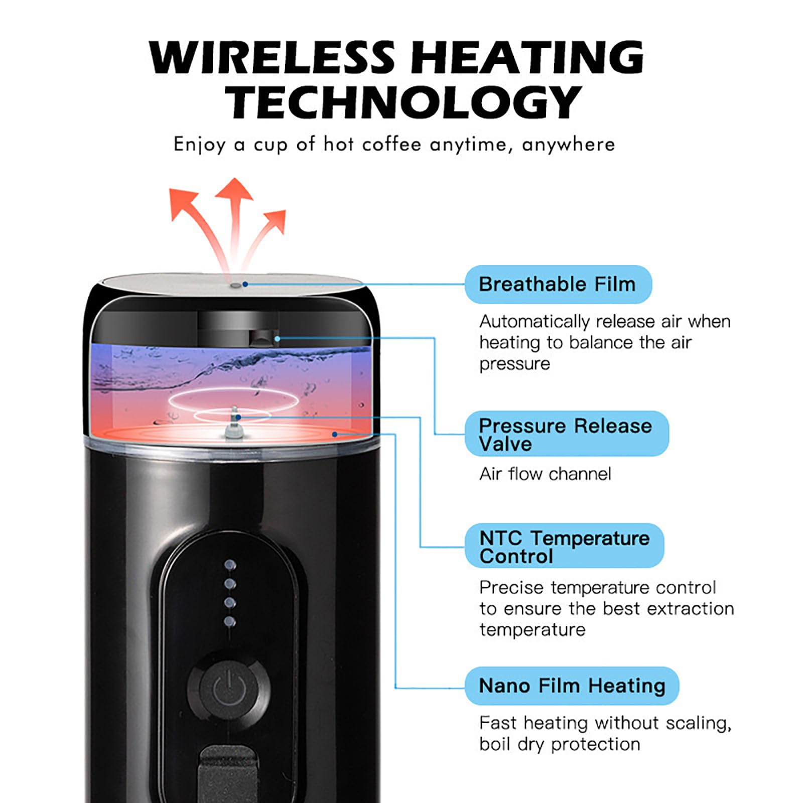 Amazon.co.jp: ポータブルエスプレッソメーカー、旅行用電動