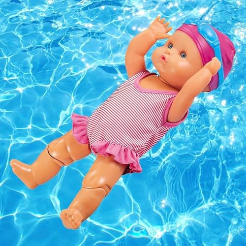 2024 New Waterproof Swimmer Doll, Swimming Baby Doll,Electric Water Baby Doll, Swimming Dolls for Pool, for Pool/Bathroom Play