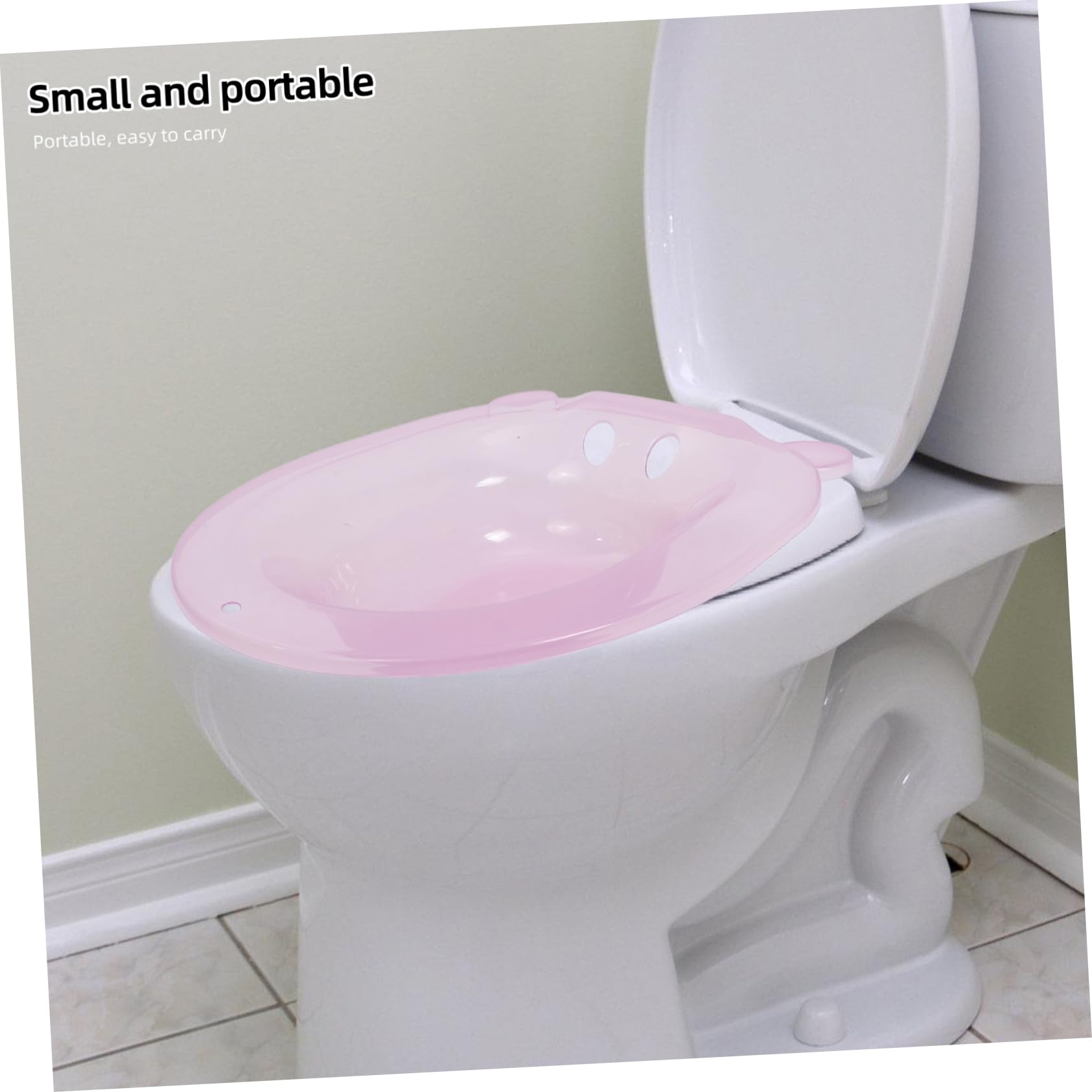 BUTIFULSIC Toilet Seat Bath Soak Treatment Basin Care Basin Plastic Bidet for Guest Bathroom