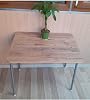 Depolife Practical Folding Foot Kitchen Dining Table Balcony Study Picnic Table 60X80Cm Walnut