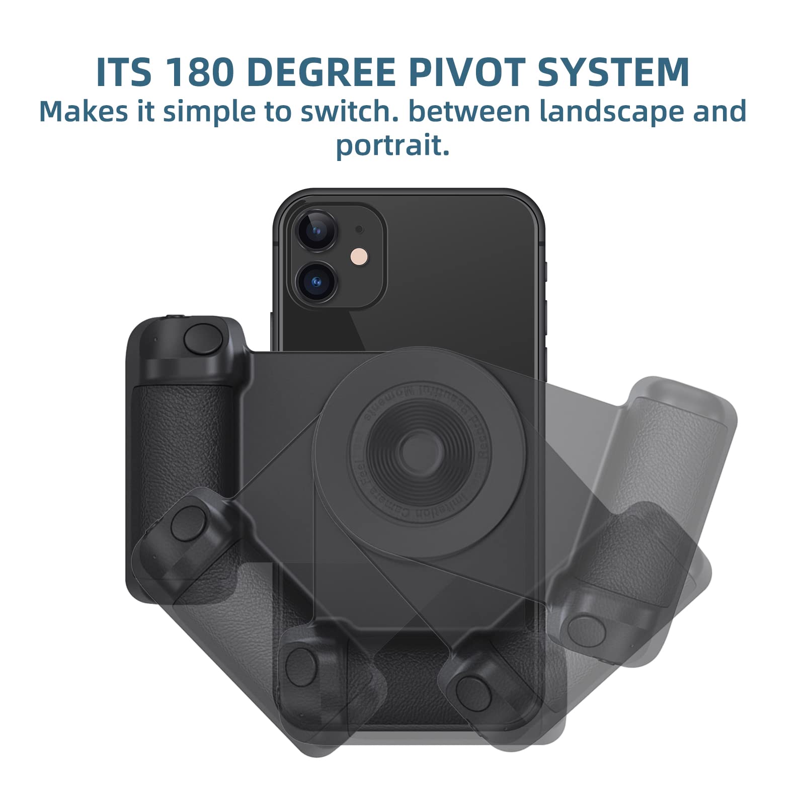Poignée Magnétique Pour Smartphone HOTUT - Avec Télécommande Bluetooth, Lumière Et Miroir | Compatible IPhone/Android