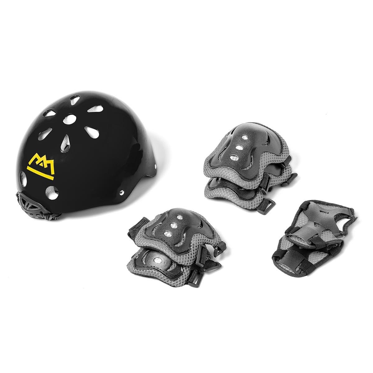 Set de protección para niños con Casco Atlas – Kit Completo con Rodilleras, Coderas y muñequeras – Casco Infantil Ajustable, cómodo y Resistente – Ideal para Bicicleta, Patinete, monopatín o Patines