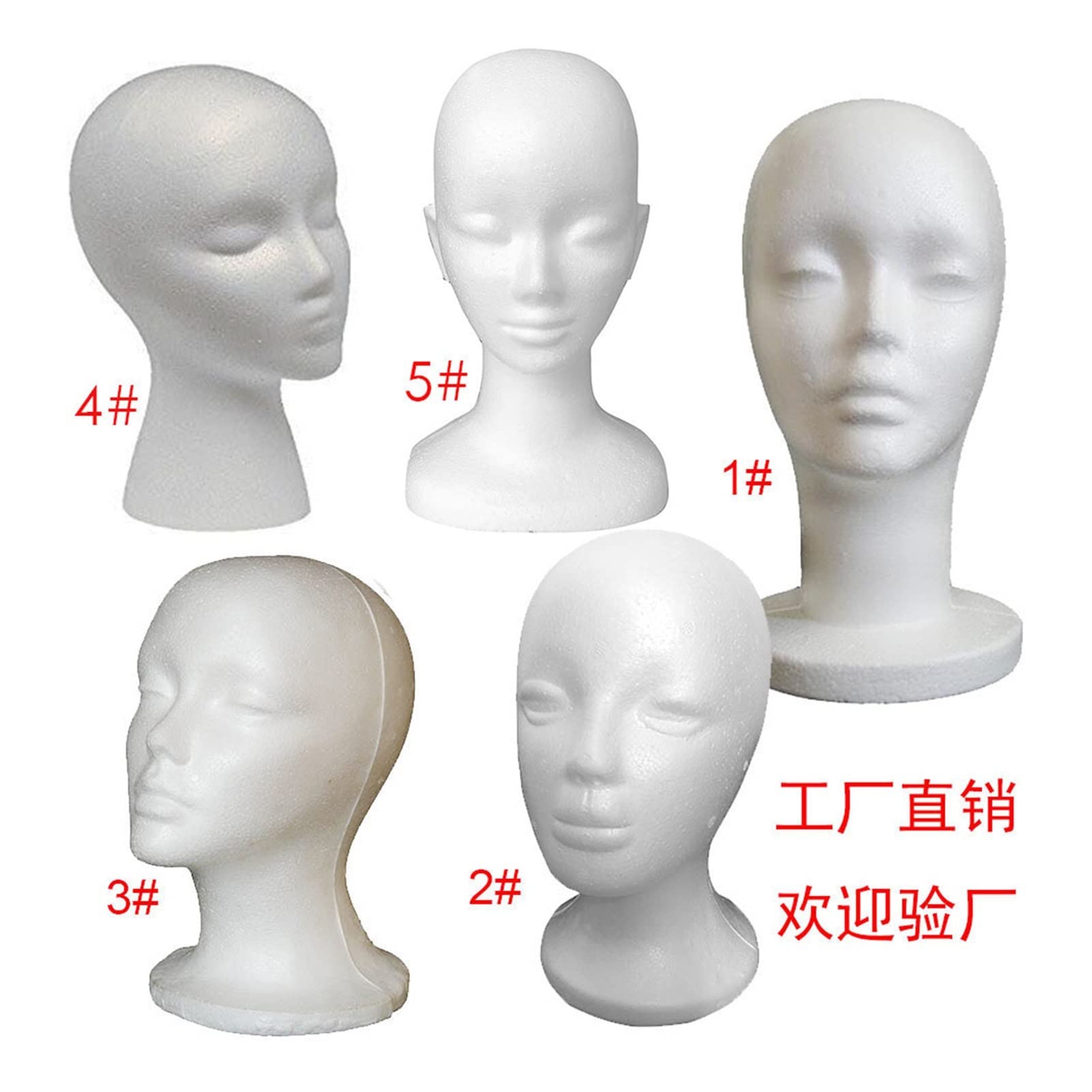 Męska piana głowa męska głowa model manekin głowa mężczyzna piana głowa peruka mężczyzna manekin głowy okulary peruka pokazuje głowę dotyk(White male head)