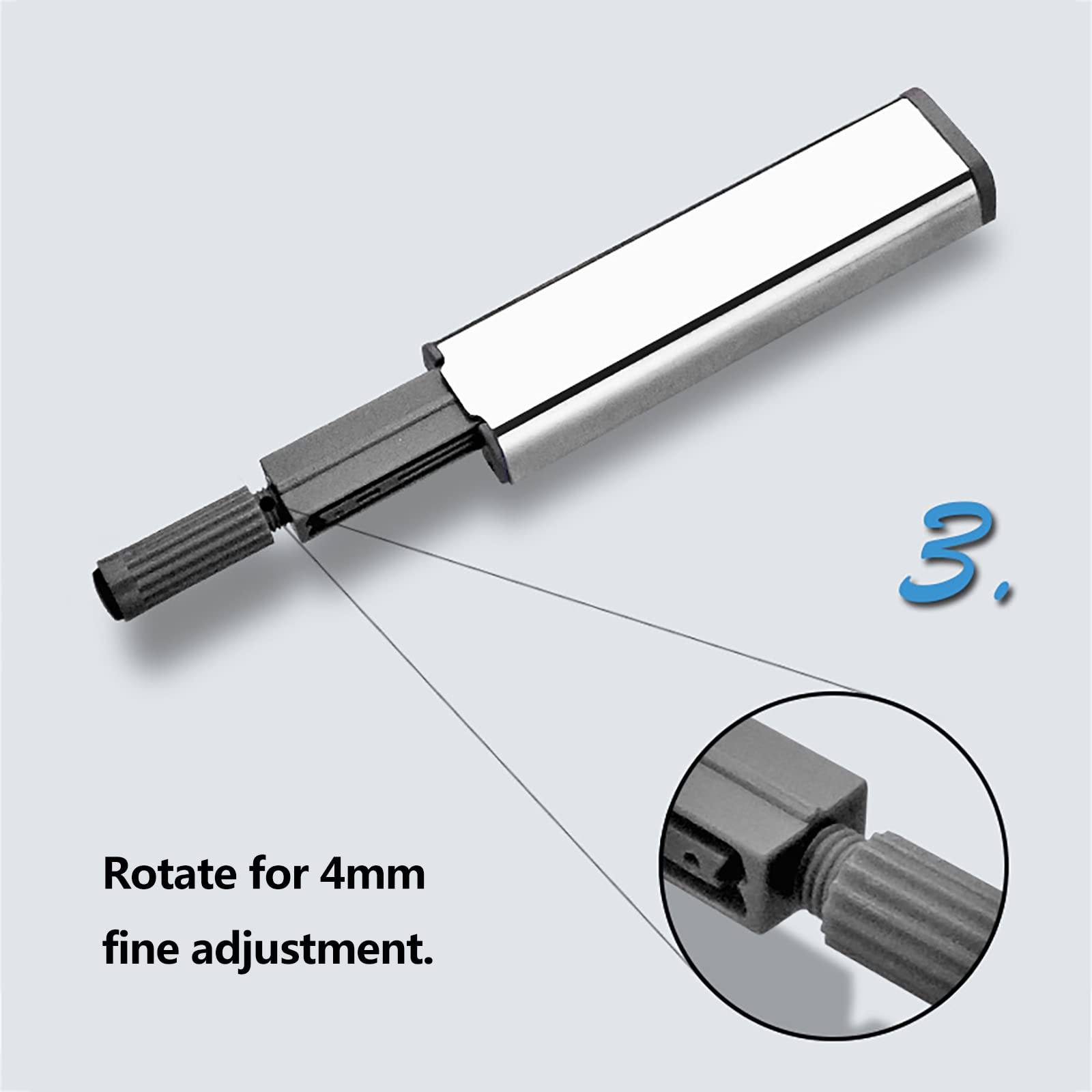 Duw op de klink. Deursluiting, Ladekast Catch Kastdeur Touch Push-grendels Mute Push-grendels Touch-grendels Keukendeur Push Release-grendel for kastdeur Kastdeur