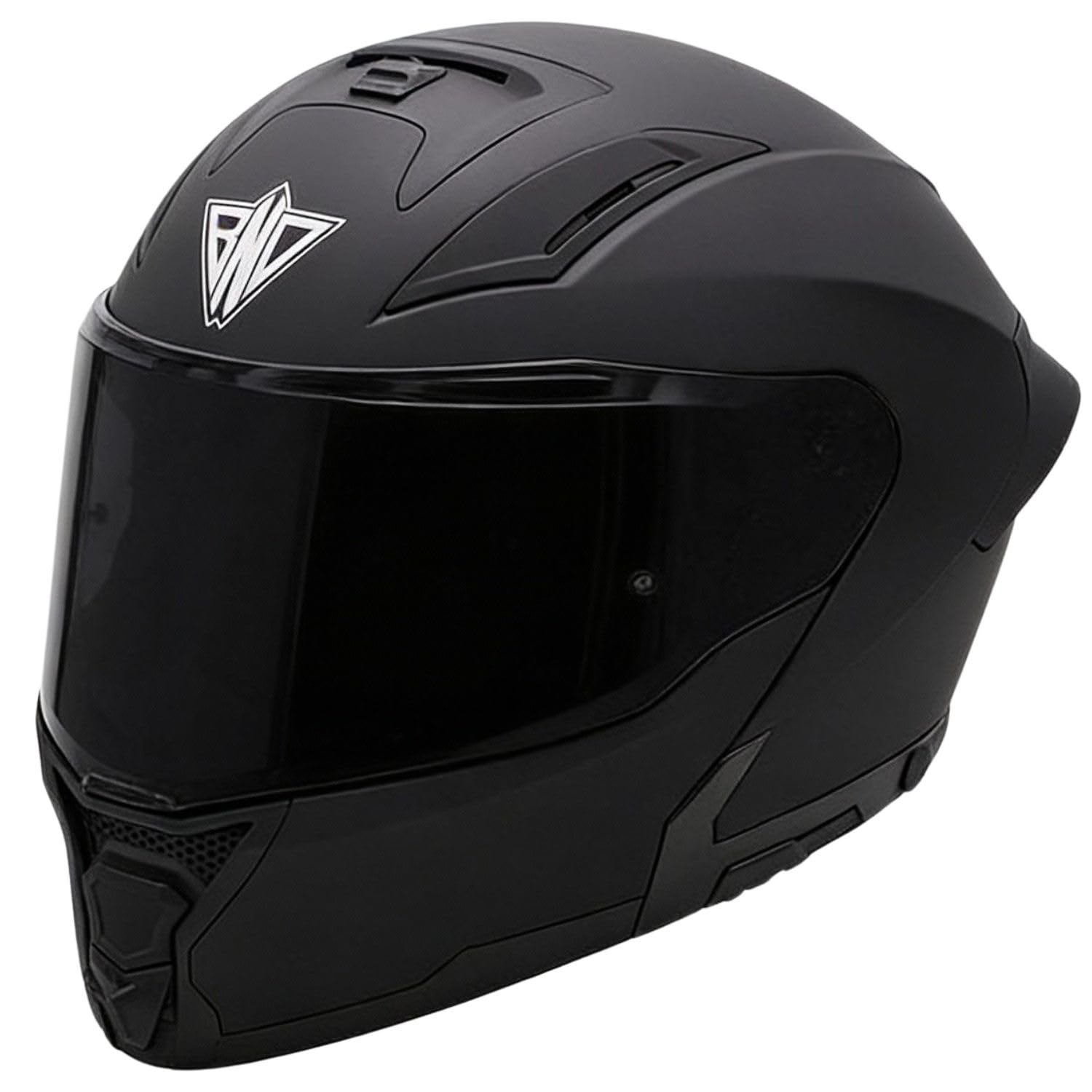 Broken Head Klapphelm BND Stealth Motorradhelm | Mit Sonnenblende, ECE 22.06, Verschiedene Visier Wählbar, Bluetooth Vorbereit