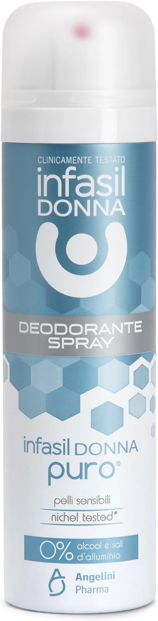 Infasil Deodorante Spray Donna Puro per Pelli Sensibili, Senza Sali di Alluminio e Senza Alcol, Nichel Tested, 150 ml (Confezione da 5)