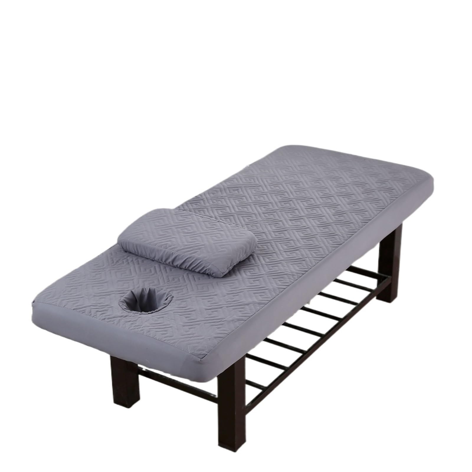 Sabanas Camilla Masaje Sábana ajustable antideslizante for salón de belleza, mesa masaje, antipolvo, funda for cama SPA, colcha con almohada(Deep blue,70x190)