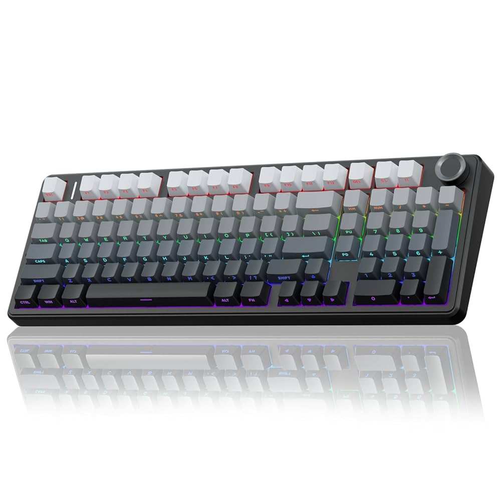 AULA F99Pro メカニカルキーボード 96% Gasket-Mounted Triple-Mode Mechanical Keyboard with Knob