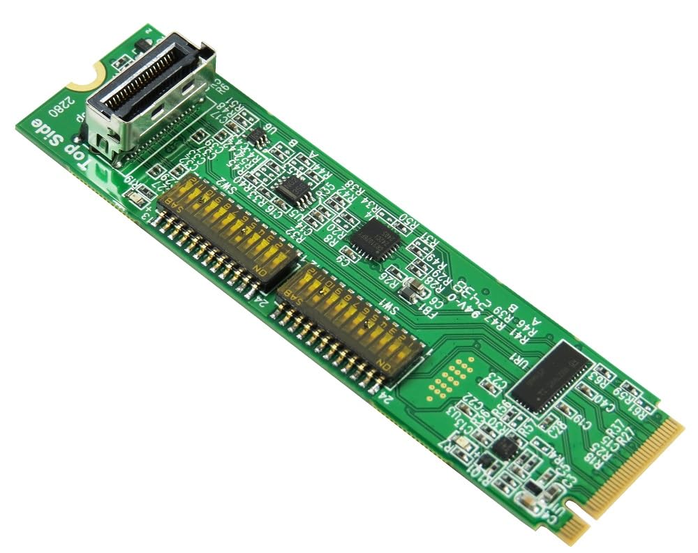 Micro SATA Cables M.2 M-Key PCIe 5.0 with ReDriver to MCIO 38P