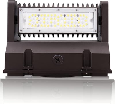 LED Wall Pack Lights 40W Rotatable Wall Light 5400LM 5000K Daylight Adjustable Wall Pack Light (150W-300W MH/HPS Equiv) for Outdoor Commercial Lighting IP65 Waterproof UL DLC Certified (watts, 40)