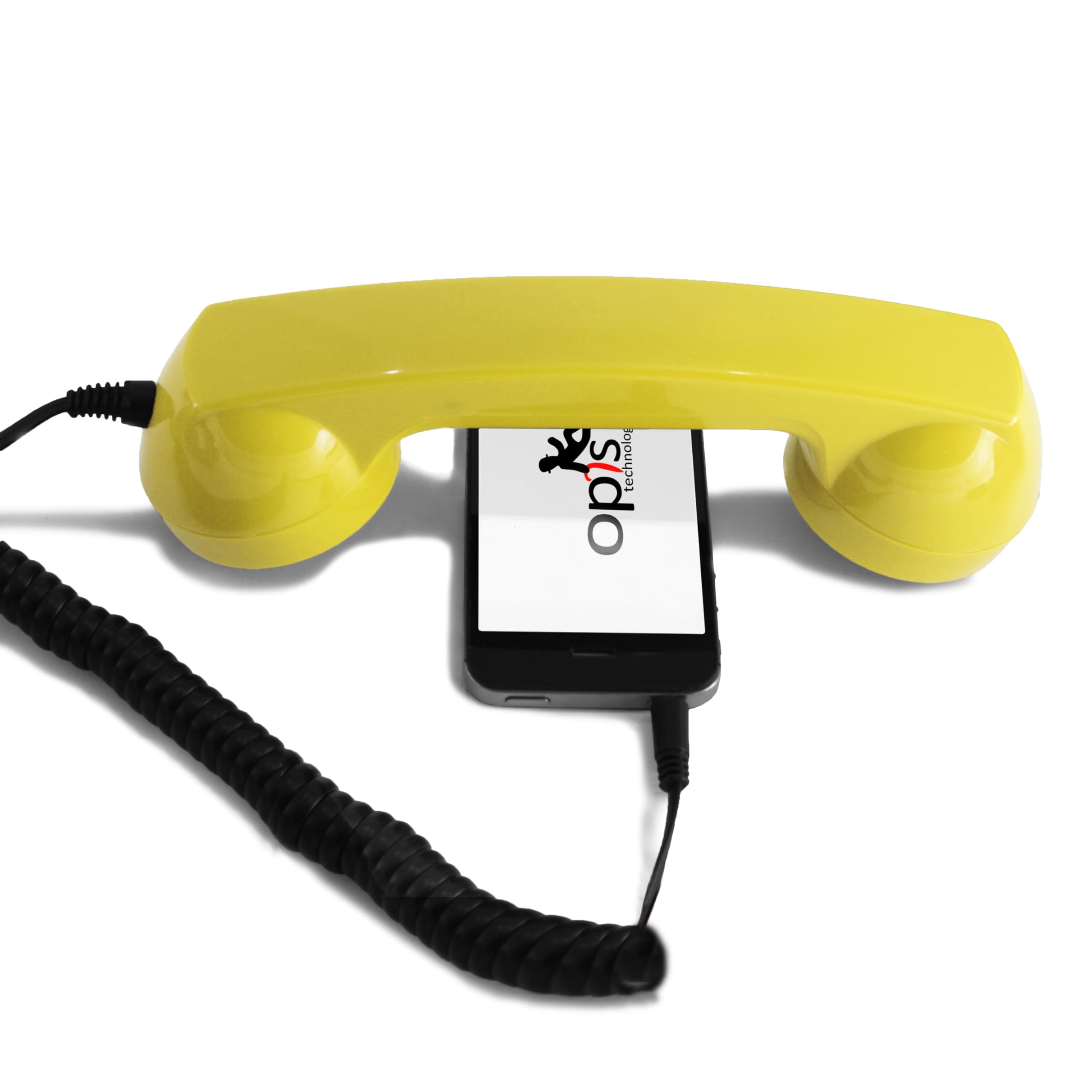 Opis 60s Micro : Retro Phone Handset/USB Handset/Handset for Cell Phone/Phone Receiver for Cell Phone/Retro Telephone Handset/Retro Phone for Cell Phone/Retro Mobile Phone (Yellow)