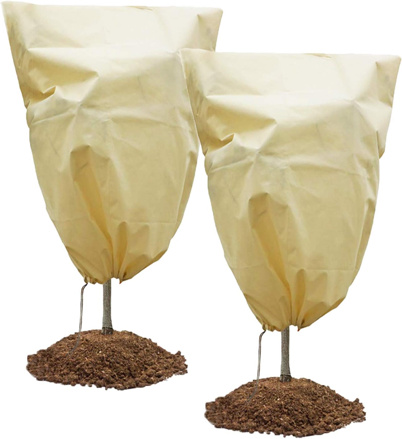 Malifea Plant Covers Freeze Protection with Drawsting for