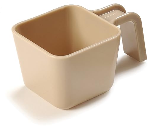 Carlisle FoodService Products 49112-106 Taza de policarbonato para porciones con mango en forma de U, capacidad de 12 onzas, 5-1/2 pulgadas de largo