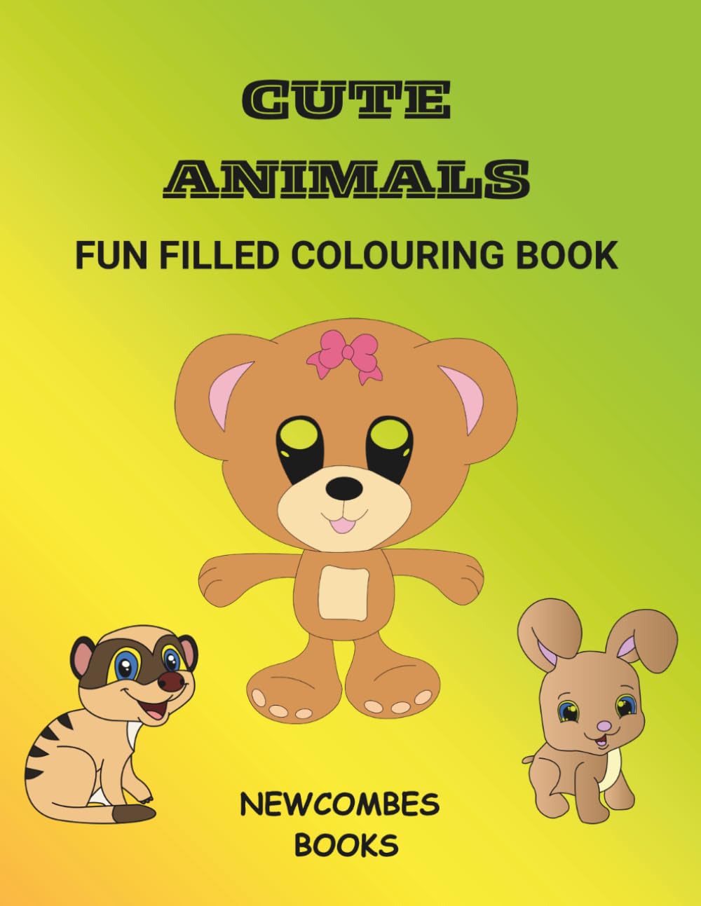Cute animals: Fun filled colouring book