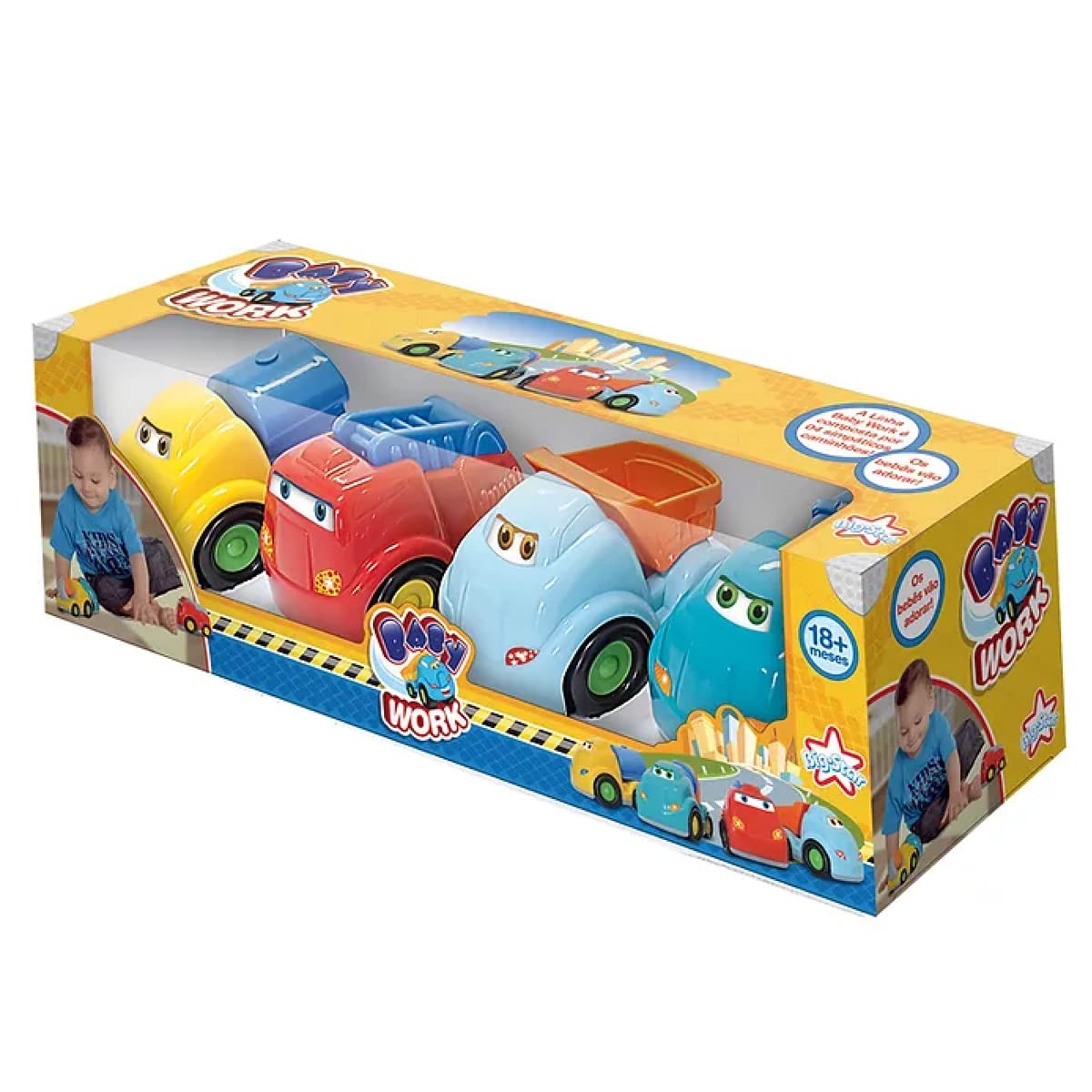 Baby Work com 4 Caminhões, Big Star, 572-BW | Amazon.com.br