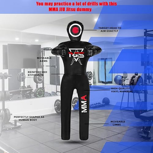 Miniatura 5 de PGS MMA Grappling Dummy Judo Karate Saco de boxeo Maniquí BJJ Lucha Maniquí Práctica de Maniquí Artes Marciales Boxeo Posición de pie Entrenamiento